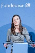 Queen Letizia At FundeuRAE Anniversary - Madrid
