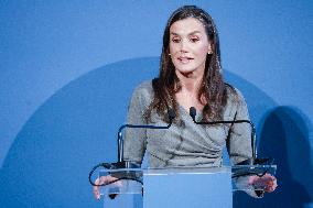 Queen Letizia At FundeuRAE Anniversary - Madrid
