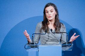 Queen Letizia At FundeuRAE Anniversary - Madrid
