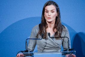 Queen Letizia At FundeuRAE Anniversary - Madrid