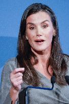 Queen Letizia At FundeuRAE Anniversary - Madrid
