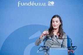 Queen Letizia At FundeuRAE Anniversary - Madrid