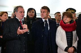 President Macron Visits Expansion Marseille Saint-Charles Site - Marseille