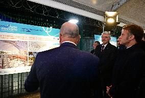 President Macron Visits Expansion Marseille Saint-Charles Site - Marseille
