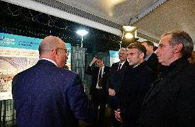 President Macron Visits Expansion Marseille Saint-Charles Site - Marseille