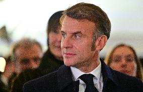 President Macron Visits Expansion Marseille Saint-Charles Site - Marseille