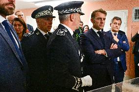 President Macron Inaugurates Baumettes 3 Extension - Marseille
