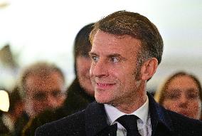 President Macron Visits Expansion Marseille Saint-Charles Site - Marseille