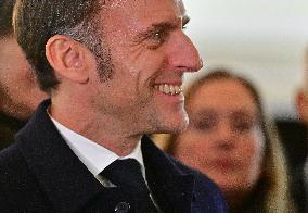 President Macron Visits Expansion Marseille Saint-Charles Site - Marseille