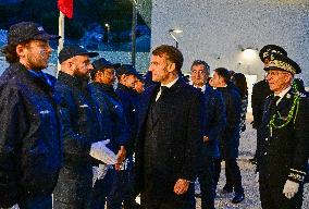 President Macron Inaugurates Baumettes 3 Extension - Marseille