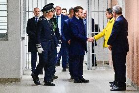 President Macron Inaugurates Baumettes 3 Extension - Marseille