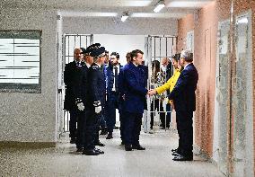 President Macron Inaugurates Baumettes 3 Extension - Marseille