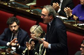 Prime Minister Meloni Addresses Chamber of Deputies - Rome