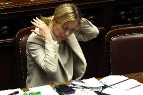 Prime Minister Meloni Addresses Chamber of Deputies - Rome