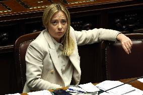 Prime Minister Meloni Addresses Chamber of Deputies - Rome