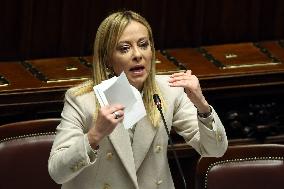 Prime Minister Meloni Addresses Chamber of Deputies - Rome
