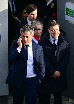 French President Macron Inaugurates Police Station In Marseille - France