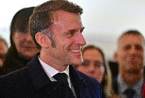 President Macron Visits Expansion Marseille Saint-Charles Site - Marseille