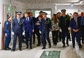 President Macron Inaugurates Baumettes 3 Extension - Marseille