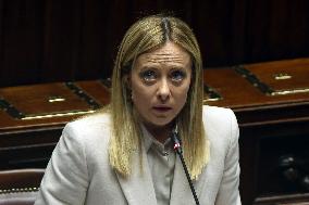 Prime Minister Meloni Addresses Chamber of Deputies - Rome