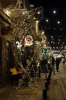 Christmas Decorations Light up The Streers of Jounieh - Lebanon