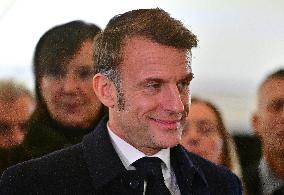 President Macron Visits Expansion Marseille Saint-Charles Site - Marseille