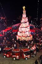 Christmas Decorations Light up The Streers of Jounieh - Lebanon