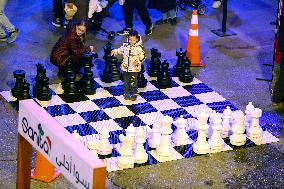 Christmas Decorations Light up The Streers of Jounieh - Lebanon