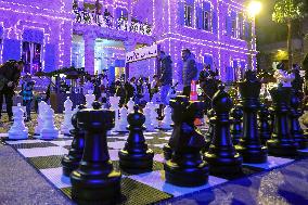 Christmas Decorations Light up The Streers of Jounieh - Lebanon