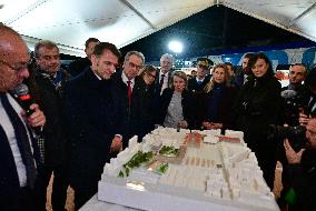 President Macron Visits Expansion Marseille Saint-Charles Site - Marseille