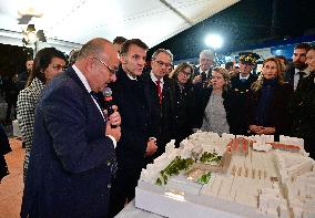President Macron Visits Expansion Marseille Saint-Charles Site - Marseille