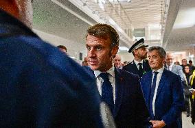 President Macron Inaugurates Baumettes 3 Extension - Marseille