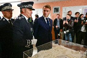 President Macron Inaugurates Baumettes 3 Extension - Marseille