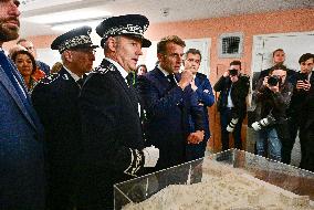 President Macron Inaugurates Baumettes 3 Extension - Marseille