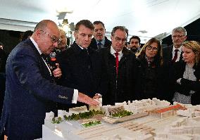 President Macron Visits Expansion Marseille Saint-Charles Site - Marseille
