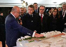 President Macron Visits Expansion Marseille Saint-Charles Site - Marseille