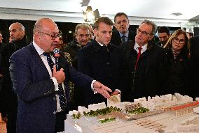 President Macron Visits Expansion Marseille Saint-Charles Site - Marseille