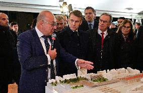 President Macron Visits Expansion Marseille Saint-Charles Site - Marseille