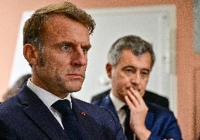 President Macron Inaugurates Baumettes 3 Extension - Marseille