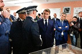 President Macron Inaugurates Baumettes 3 Extension - Marseille
