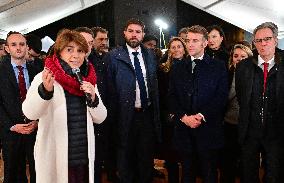 President Macron Visits Expansion Marseille Saint-Charles Site - Marseille