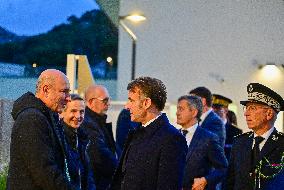 President Macron Inaugurates Baumettes 3 Extension - Marseille