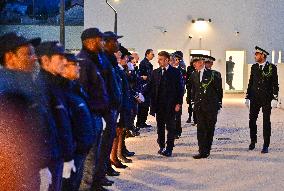 President Macron Inaugurates Baumettes 3 Extension - Marseille