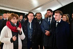 President Macron Visits Expansion Marseille Saint-Charles Site - Marseille