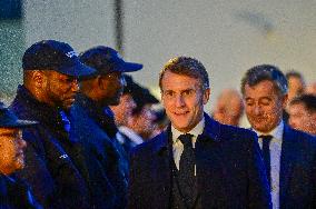 President Macron Inaugurates Baumettes 3 Extension - Marseille