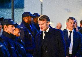 President Macron Inaugurates Baumettes 3 Extension - Marseille