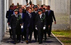 President Macron Inaugurates Baumettes 3 Extension - Marseille