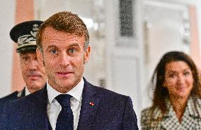 President Macron Inaugurates Baumettes 3 Extension - Marseille