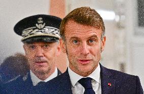 President Macron Inaugurates Baumettes 3 Extension - Marseille