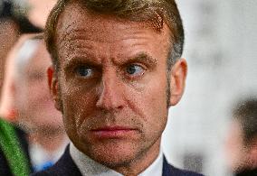 President Macron Inaugurates Baumettes 3 Extension - Marseille